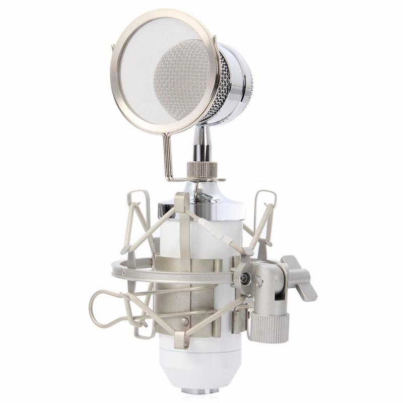 BM8000 Professional Microphone Recording Equipment Noise Reduction Recording Condenser Microphone W/ Pop Filter BM8000 Professional Microphone Recording Equipment Noise Reduction Recording Condenser Microphone W/ Pop Filter