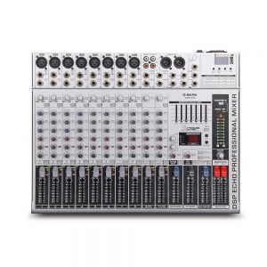 G-MARK GMX1200 Professional Audio Mixer Mixing Console DJ Studio 12 Channels 8 Mono 2 Stereo 7 Brand EQ 16 Effect USB Bluebooth