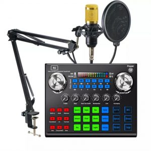 BM 800 Microphone Kits With N1 Sound Card BM800 Microphone Professional Condenser Microphone For PC Podcast Gaming TikTok DJ