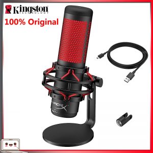 Kingston HyperX QuadCast USB Condenser Gaming Microphone Professional Computer Microfone for PC PS4 Mac Podcasts Twitch YouTube