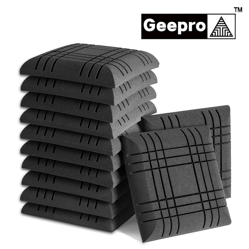 Geepro 11.8x11.8x2in Acoustic Foam Big Soundproofing Acoustic Panel Noise Isolation for Studio Acoustic Isolator Soundproof Foam