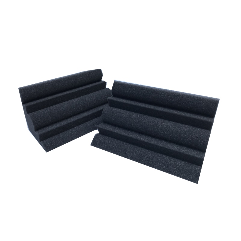 12/24pcs 12 x 12 x 24 cm Acoustic Soundproof Foam High Density Flame Retardant Bass Trap Sound Absorption Studio Corner Foam