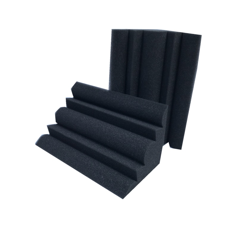 12/24pcs 12 x 12 x 24 cm Acoustic Soundproof Foam High Density Flame Retardant Bass Trap Sound Absorption Studio Corner Foam